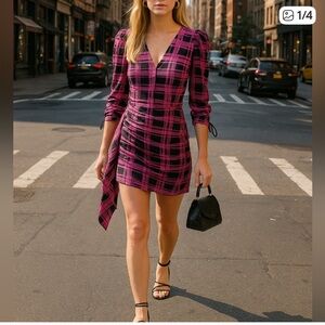 RHODE Pink & Black Piper Dress